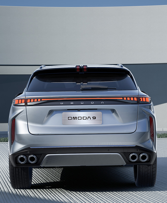 BUGA AUTO - Omoda 9 exterior rear view exhaust